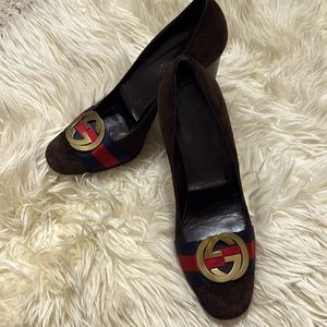 Suede Gucci Heel